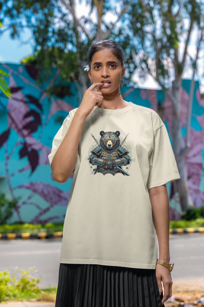 Nome do produto: CAMISETA OVERSIZED, WARRIOR BEAR 