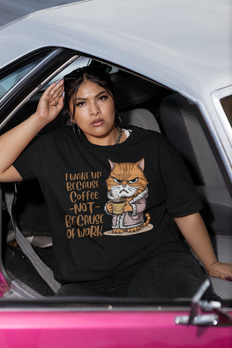 Nome do produto: CAMISETA T-SHIRT PLUS SIZE, CAT COFFEE