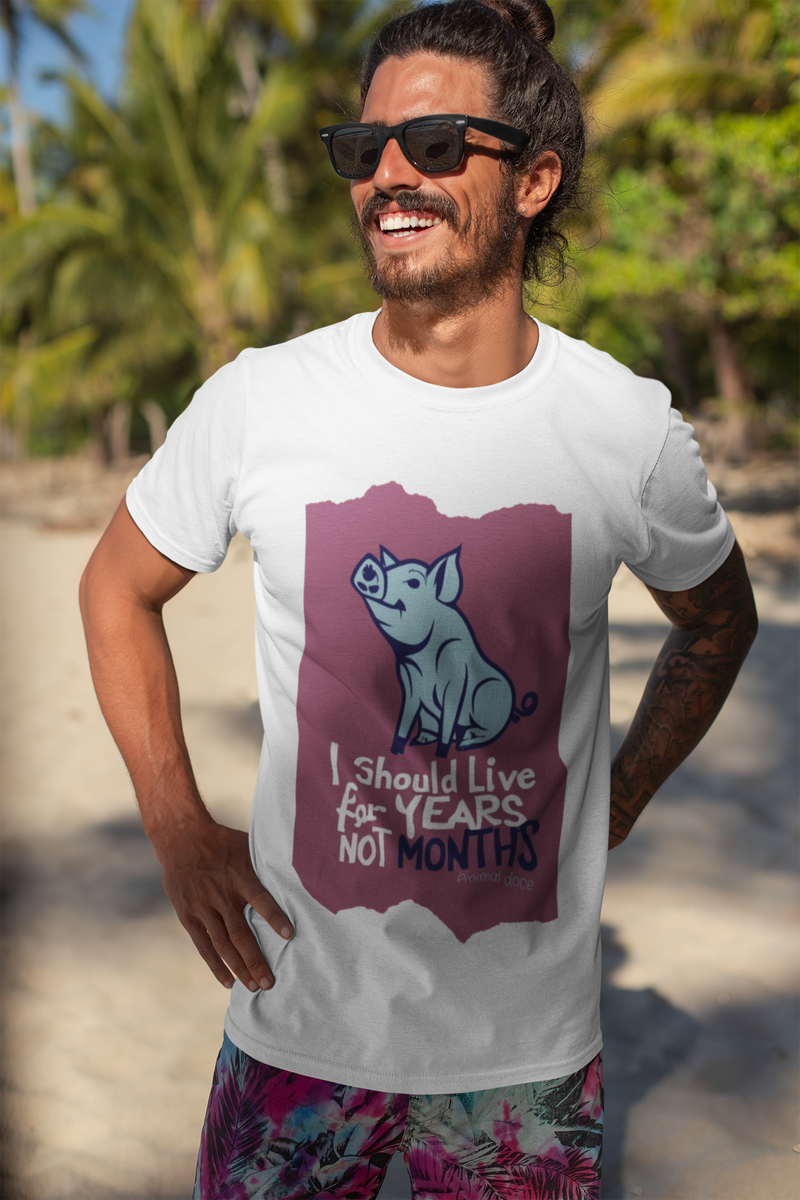 Nome do produto: CAMISETA T-SHIRT PRIME PIG, LINHA VEGAN, I SHOULD LIVE