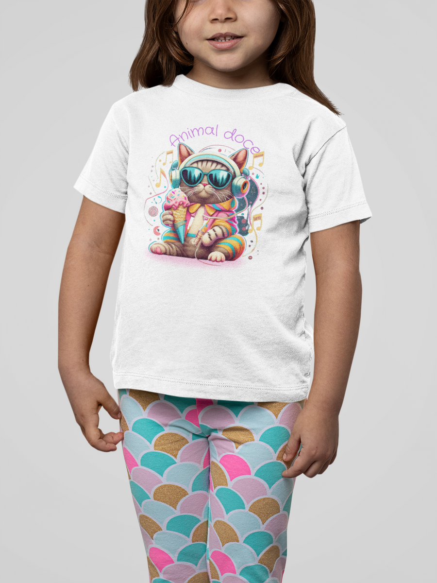 Nome do produto: CAMISETA QUALITY INFANTIL CAT, ANIMAL DOCE-10 A 14 ANOS