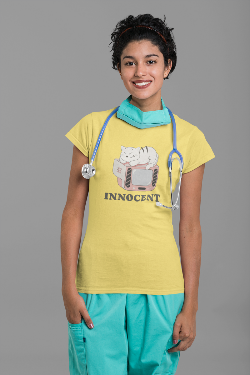 Nome do produto: CAMISETA BABY LONG ESTONADA, INNOCENT CAT