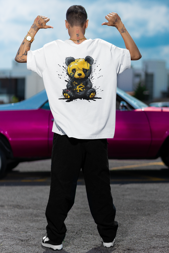 CAMISETA OVERSIZED COSTAS, EMO BEAR