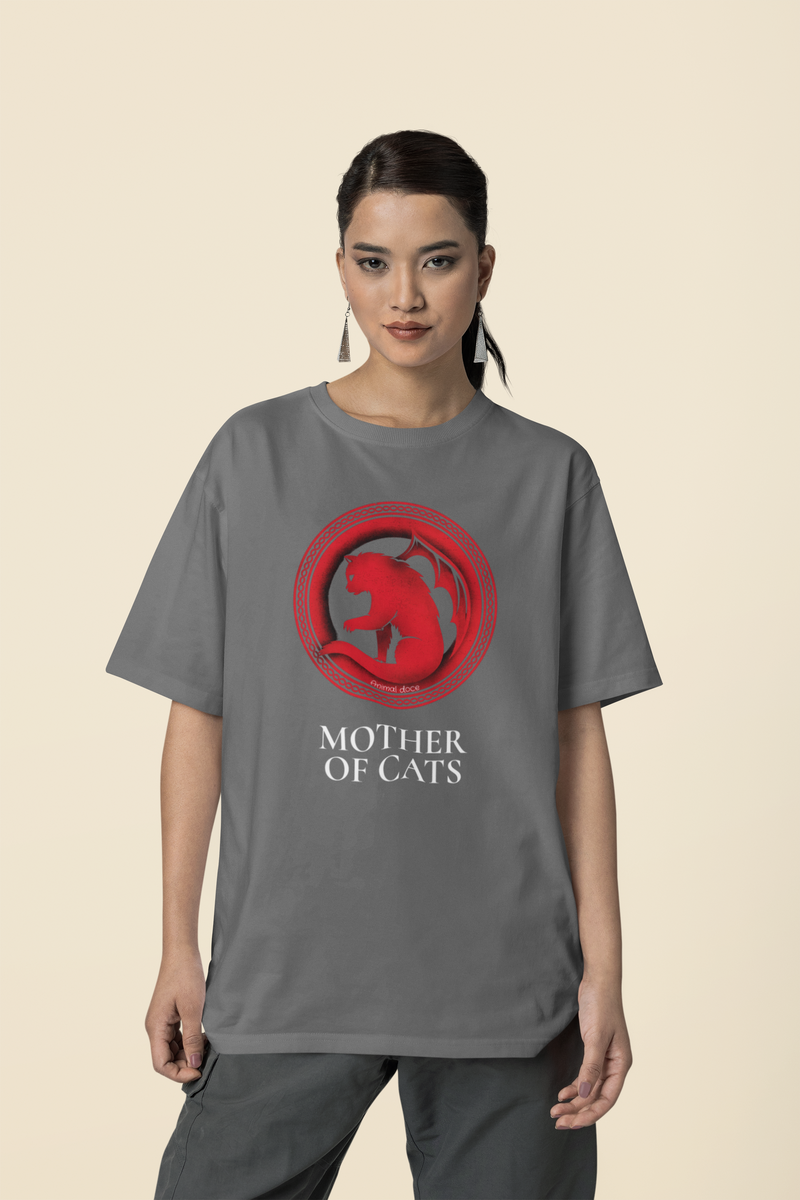 Nome do produto: CAMISETA T-SHIRT ESTONADA, MOTHER OF CATS