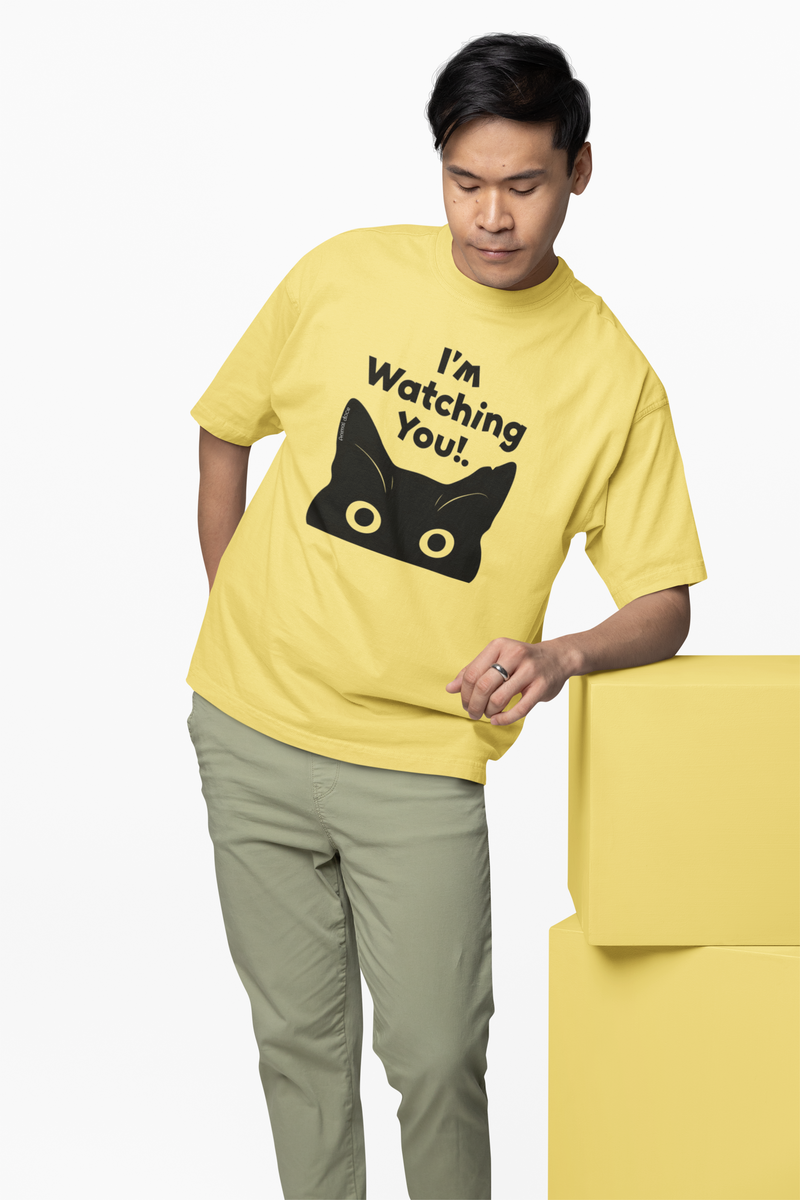 Nome do produto: CAMISETA T-SHIRT, CAT I`M WATCHING YOU