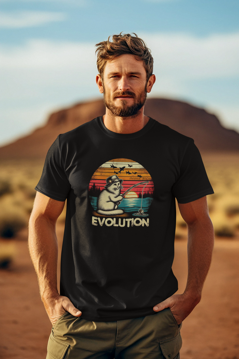 Nome do produto: CAMISETA T-SHIRT CLASSIC, CAT EVOLUTION