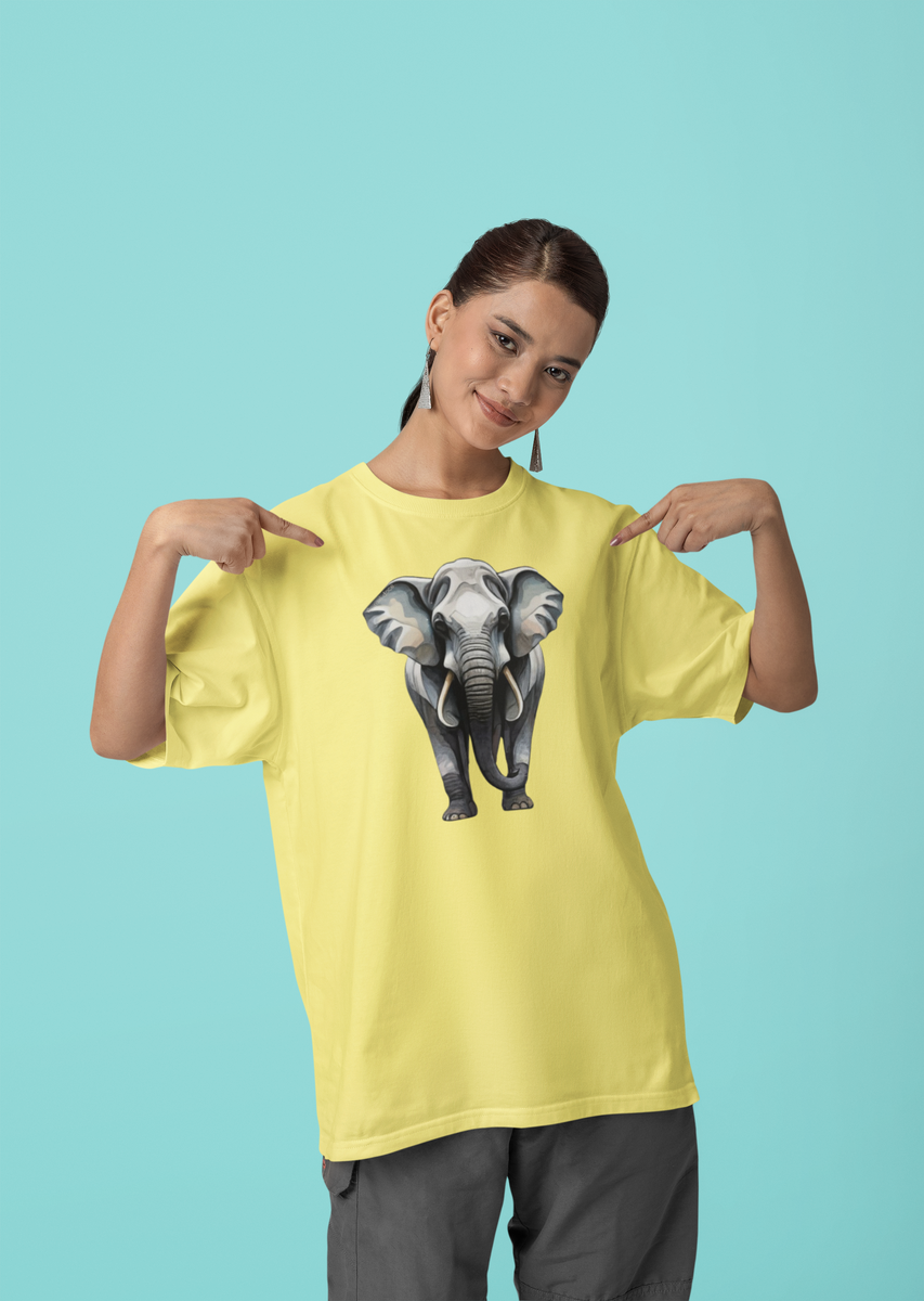 Nome do produto: CAMISETA T-SHIRT ESTONADA, ELEPHANT