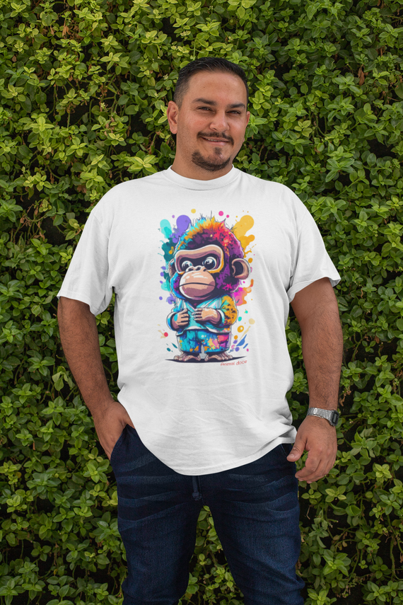 CAMISETA T-SHIRT PLUS SIZE, KING MONKEY