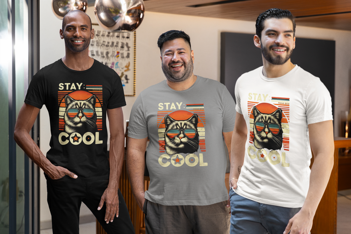 Nome do produto: CAMISETA T-SHIRT QUALITY CAT, STAY COOL