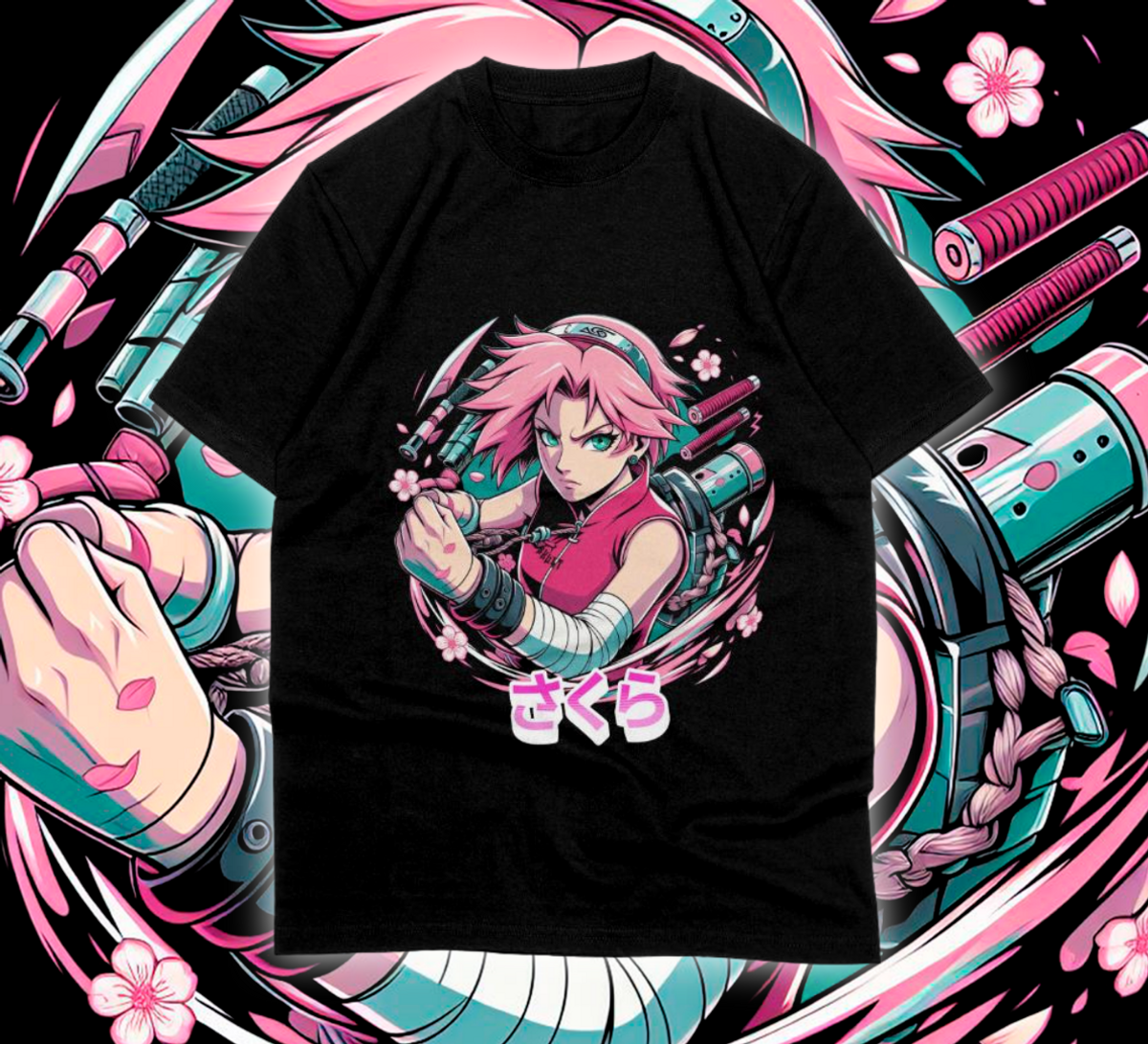 Nome do produto: T-Shirt Sakura Haruno