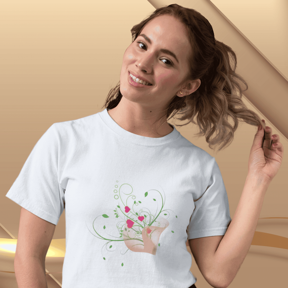 Camiseta Feminina T-shirt Flores