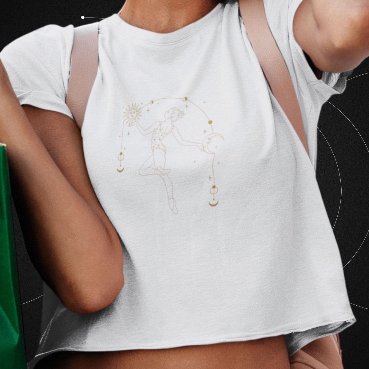 Nome do produto: Camiseta Feminina Cropped Mulher