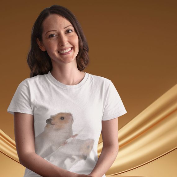 Camiseta Feminina Baby Long Hamster Boby