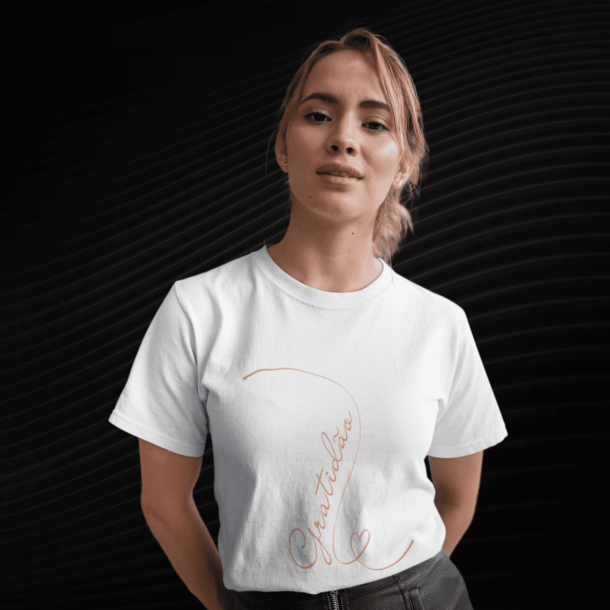 Nome do produto: Camiseta Feminina T-shirt Gratidão