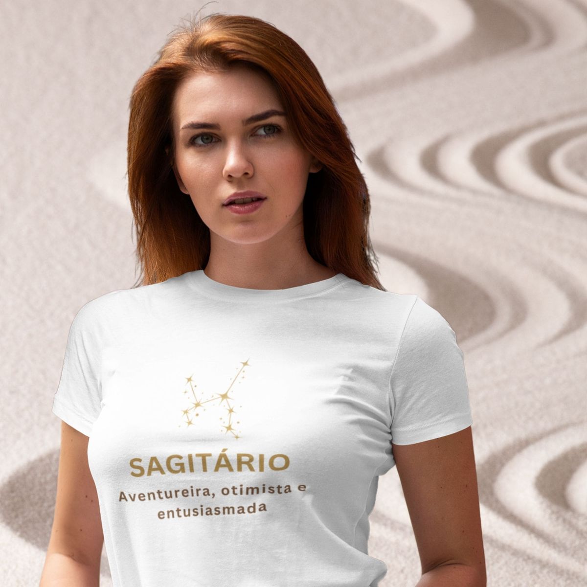 Nome do produto: Camiseta Feminina Baby Long Signo-Sagitário