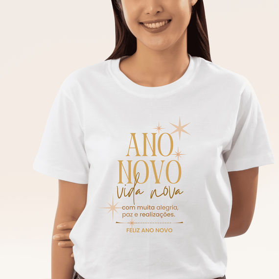 Camiseta Feminina T-shirt Coleção Fim De Ano
