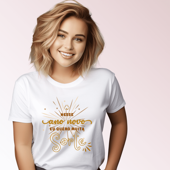 Camiseta Feminina T-shirt Coleção Fim De Ano