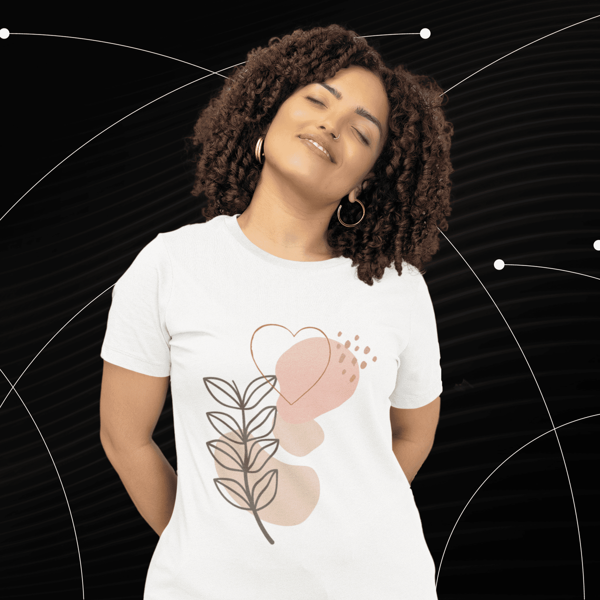 Nome do produto: Camiseta Feminina T-shirt Flores