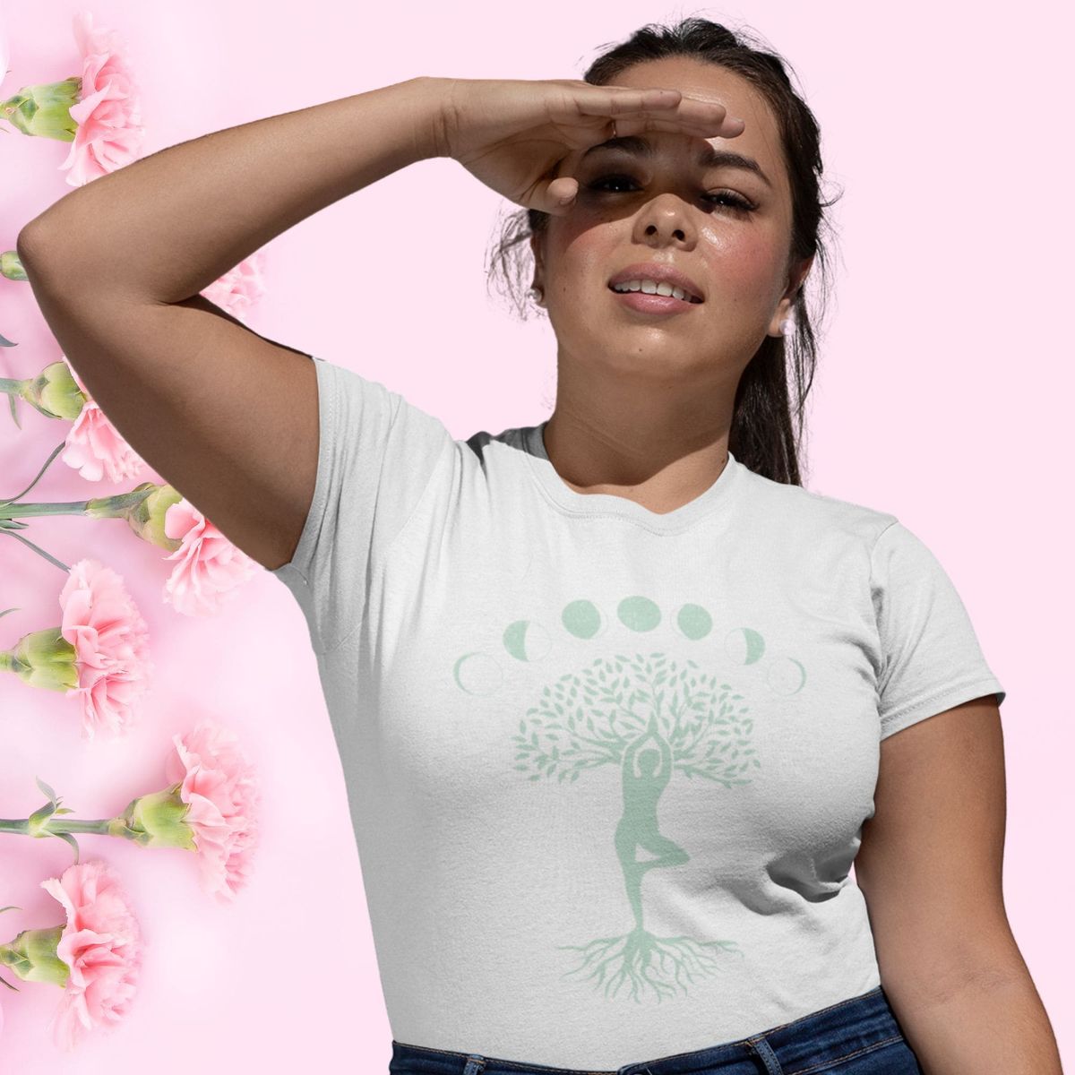 Nome do produto: Camiseta Feminina Plus Size Mulher De Fases