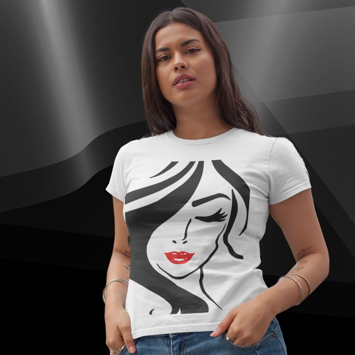 Nome do produto: Camiseta Feminina Baby Long Coleção Feminilidade