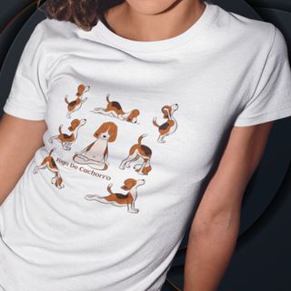Camiseta Feminina Baby Long Yoga Canina