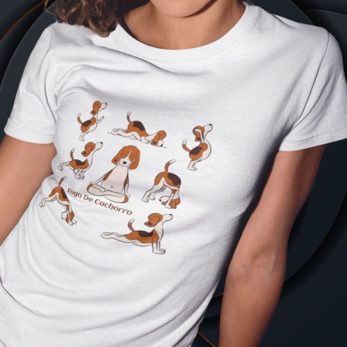 Nome do produto: Camiseta Feminina Baby Long Yoga Canina