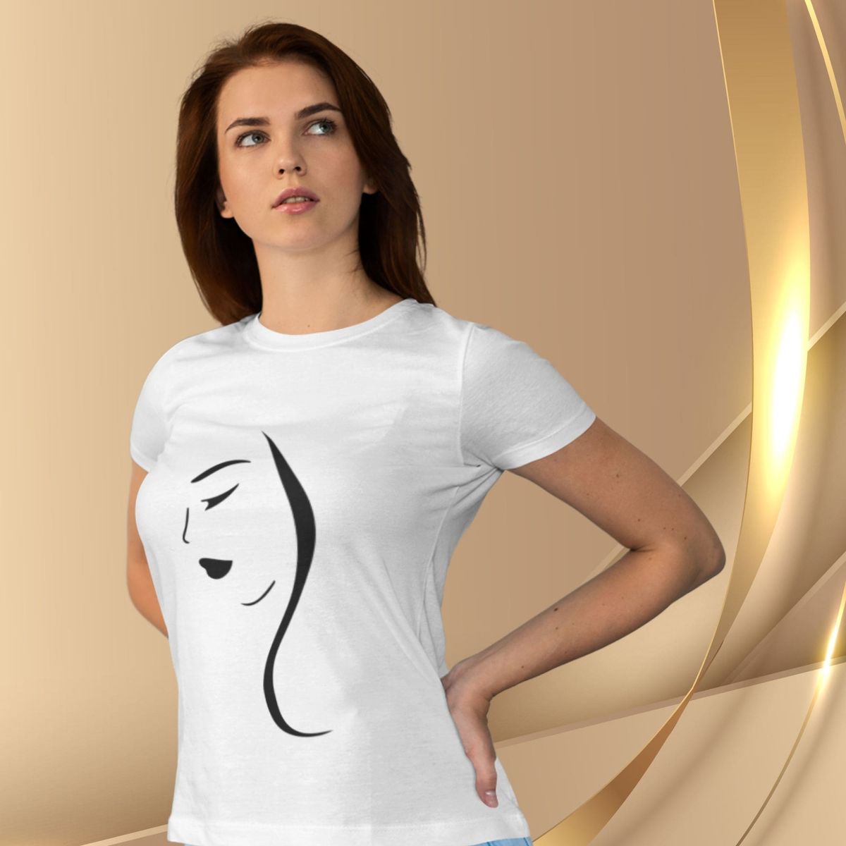 Nome do produto: Camiseta Feminina Baby Long Coleção Feminilidade