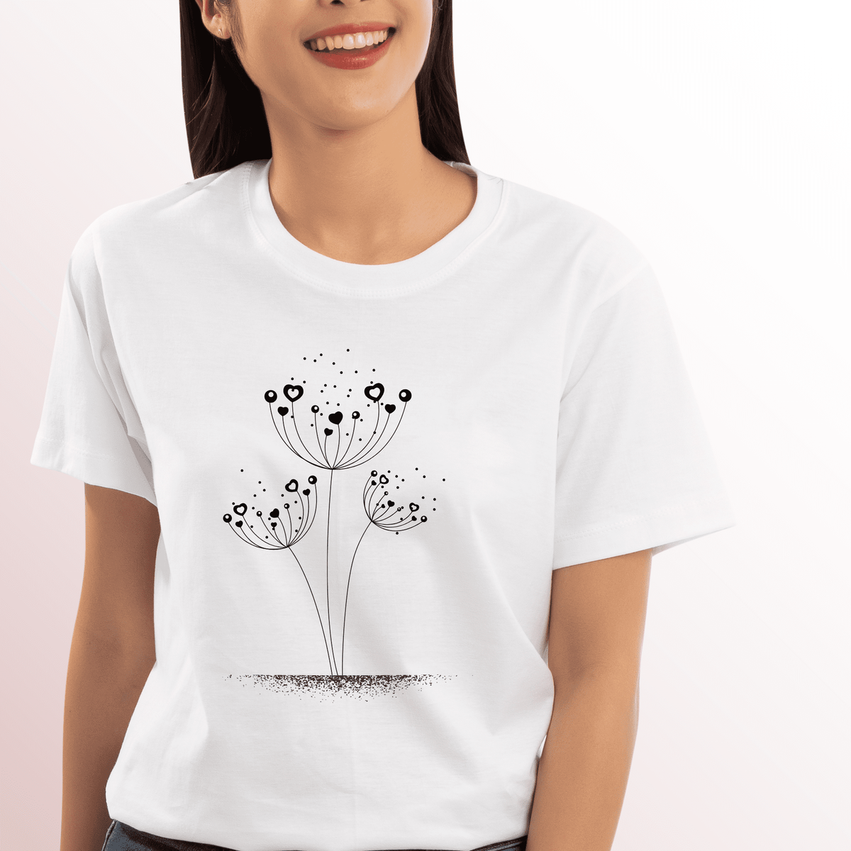 Nome do produto: Camiseta Feminina T-shirt Coleção Flores