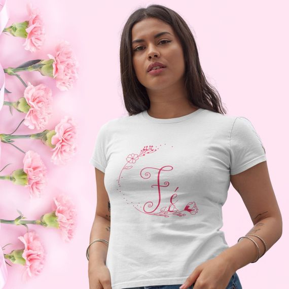 Camiseta Feminina Baby Long Fé