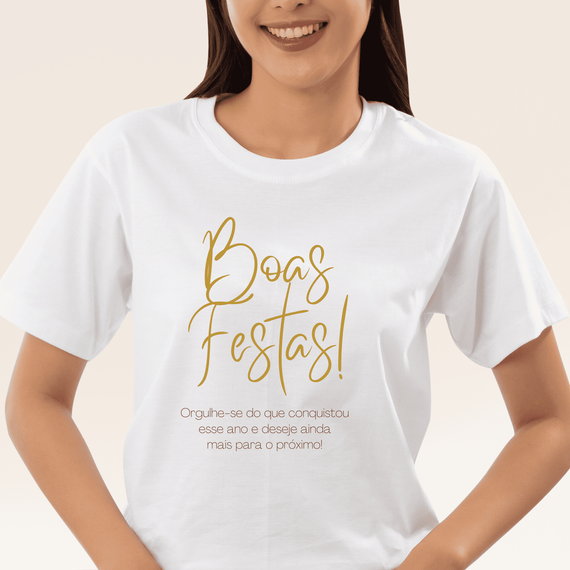 Camiseta Feminina T-shirt Coleção Fim De Ano