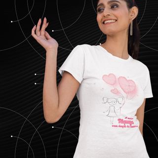 Camiseta Feminina Baby Long Riqueza Que Vem Do Coração