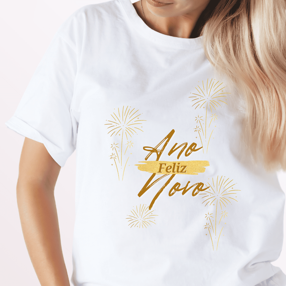 Camiseta Feminina T-shirt Coleção Fim De Ano