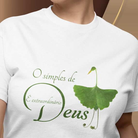 Camiseta Feminina Baby Long O Simples De Deus É Extraordinário