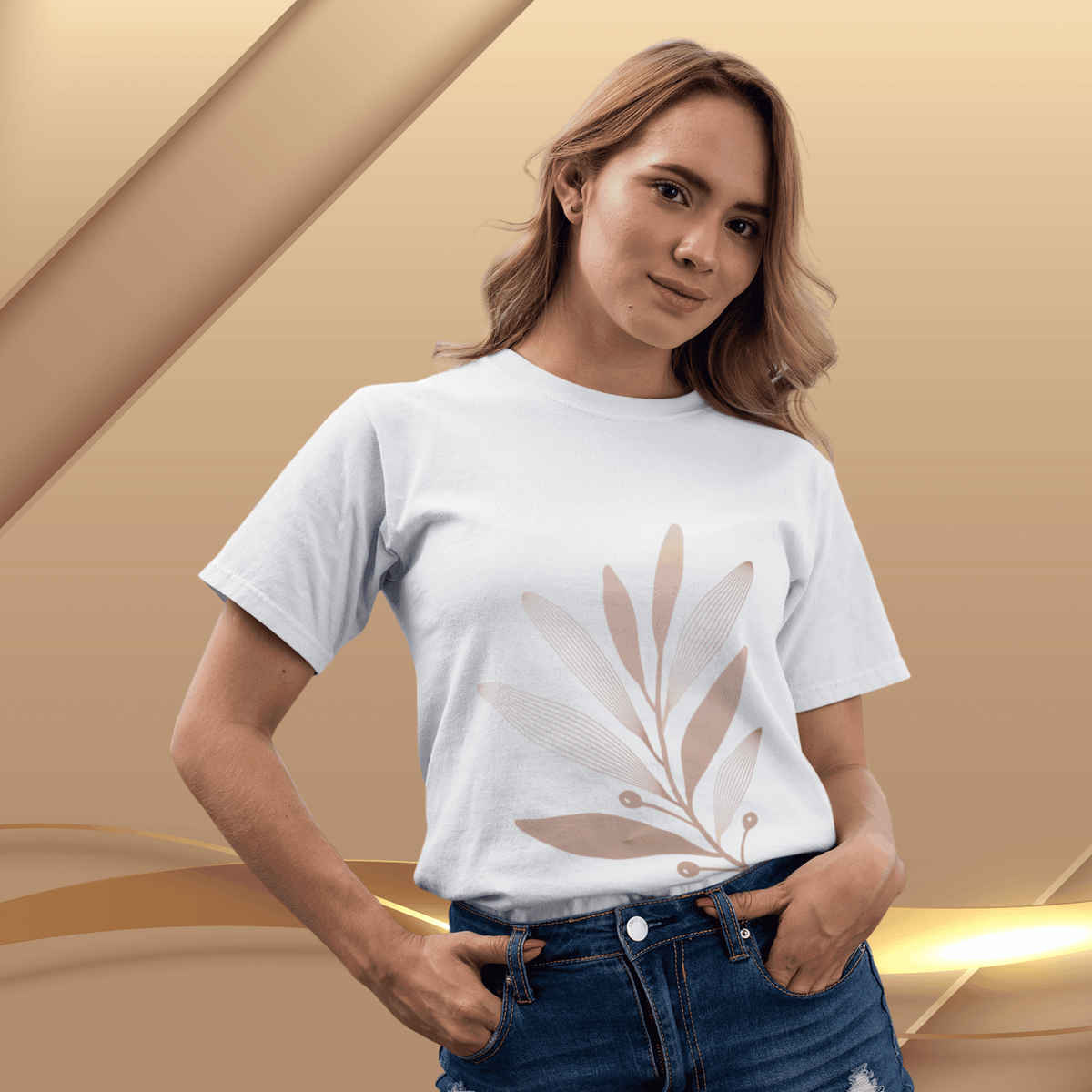 Nome do produto: Camiseta Feminina T-shirt Flores