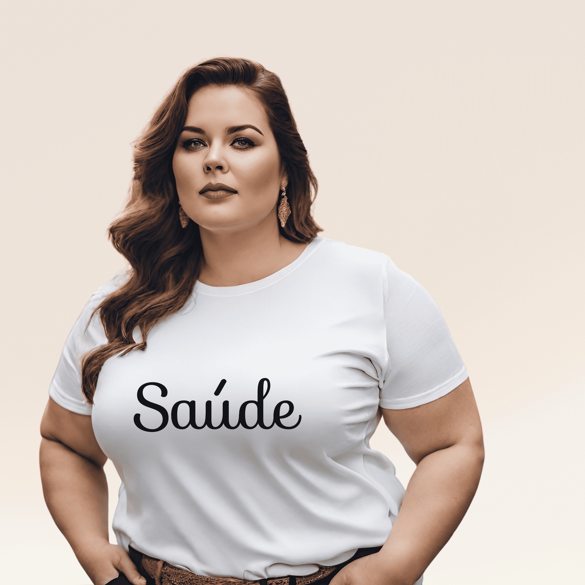 Nome do produto: Camiseta Feminina Plus Size Saúde