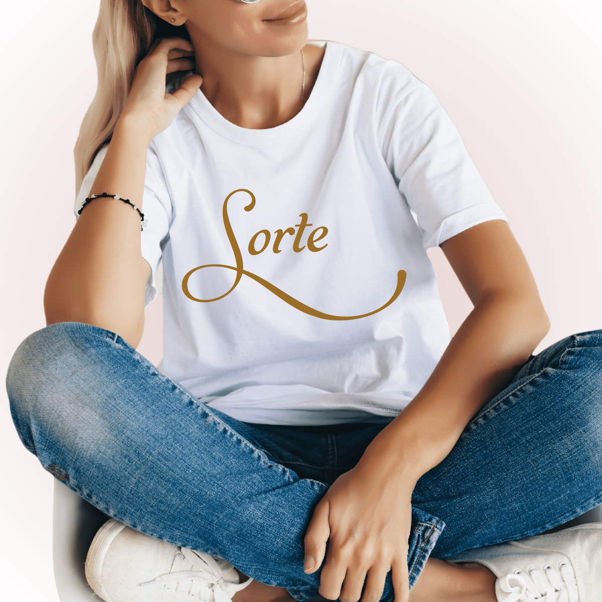 Nome do produto: Camiseta Feminina T-shirt Sorte