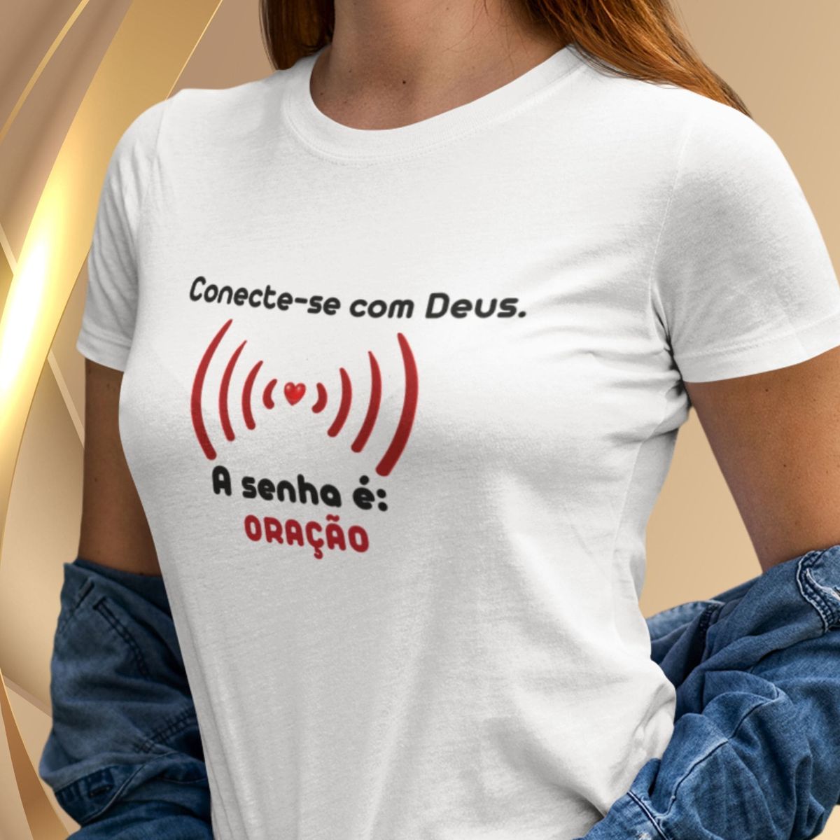 Nome do produto: Camiseta Feminina Baby Long Conectese Com Deus