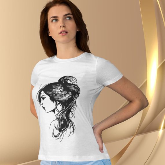 Camiseta Feminina Baby Long Coleção Feminilidade