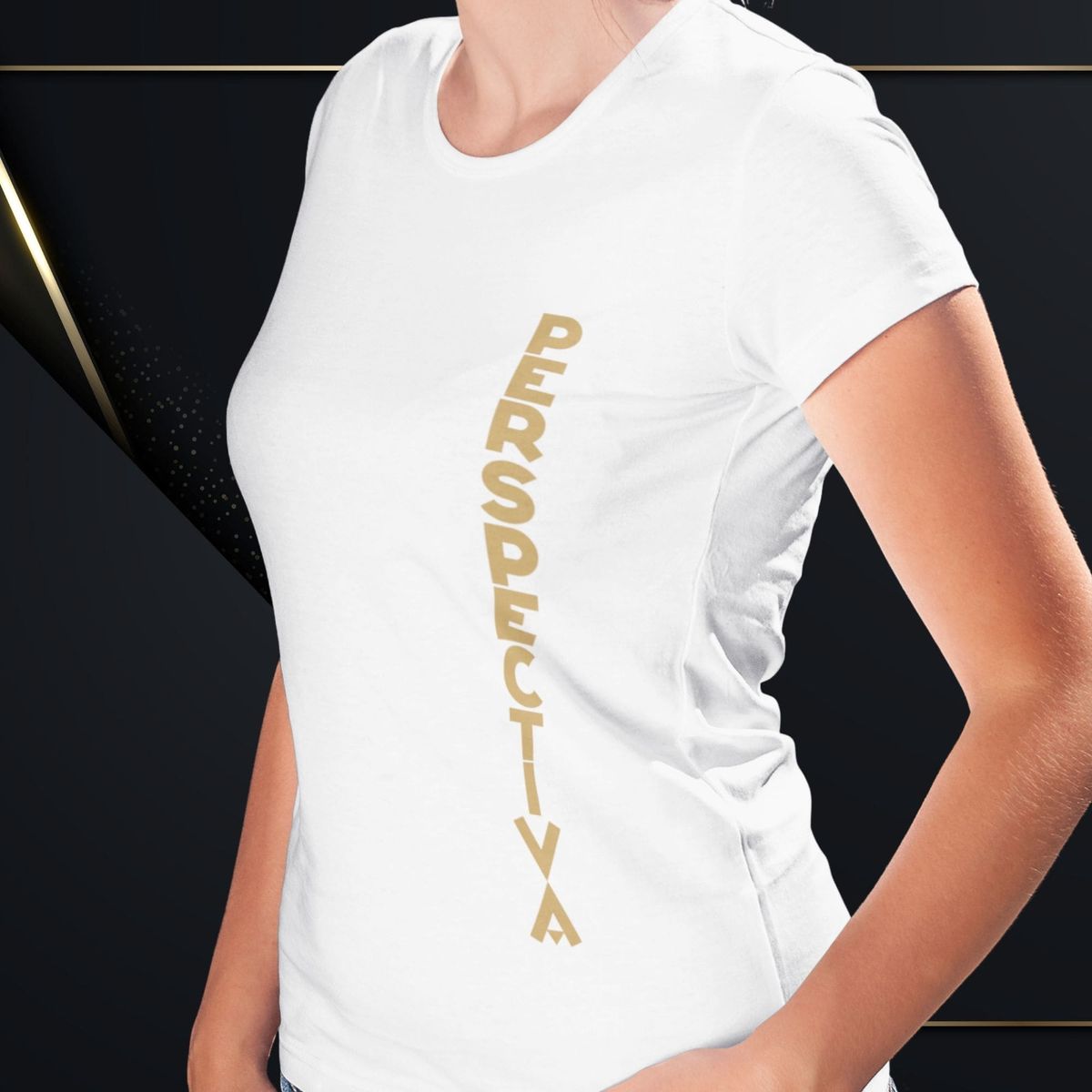 Nome do produto: Camiseta Feminina Baby Long Perspectiva