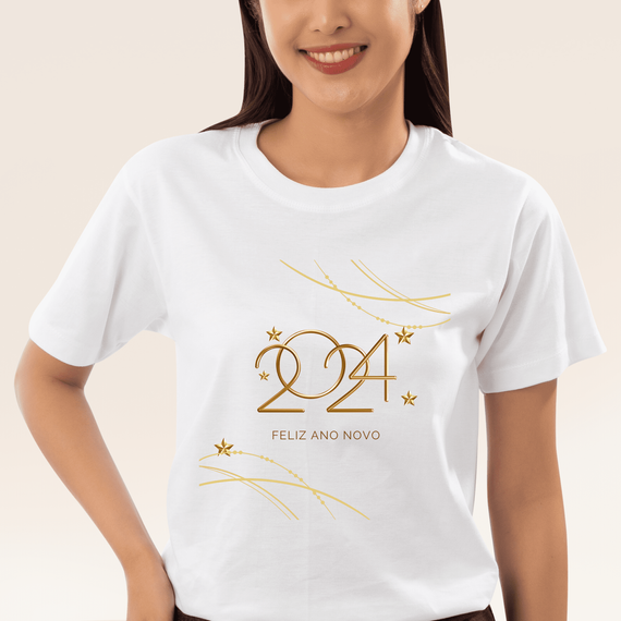 Camiseta Feminina T-shirt Coleção Fim De Ano