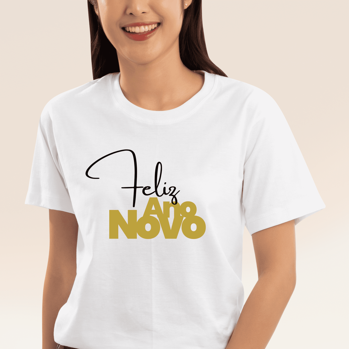 Nome do produto: Camiseta Feminina T-shirt Coleção Fim De Ano