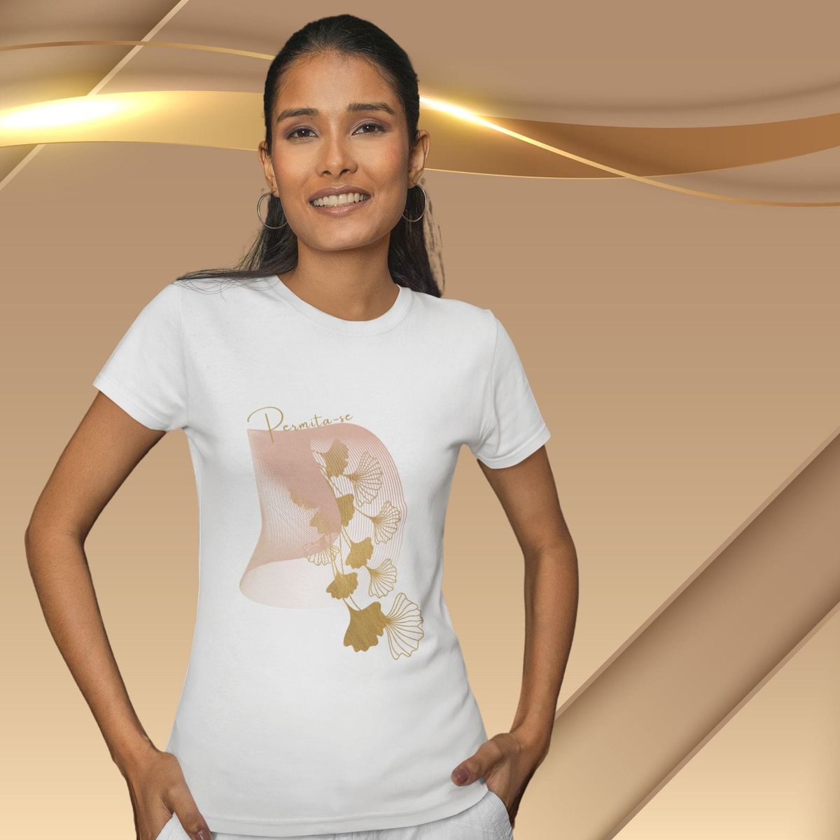 Nome do produto: Camiseta Feminina Baby Long Permita-se