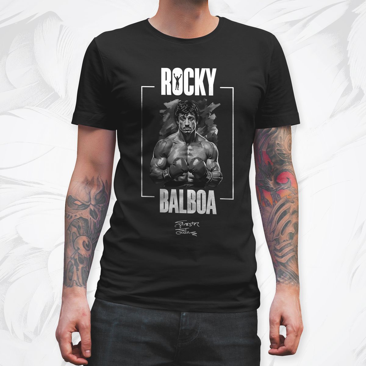 Nome do produto: Camisa Rocky Balboa - A Lenda - Fonte Branca