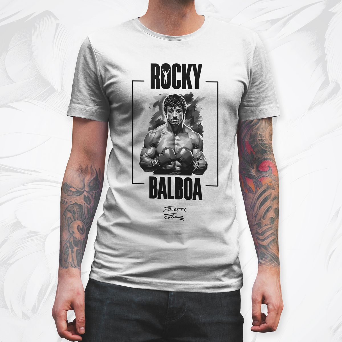Nome do produto: Camisa Rocky Balboa - A Lenda - Fonte Preta