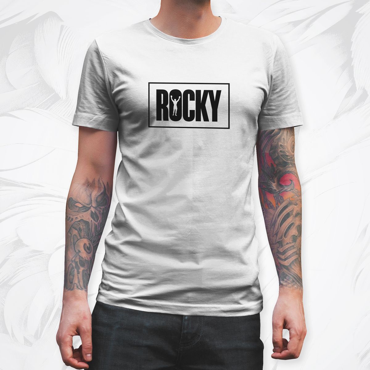 Nome do produto: Camisa Rocky Balboa - Identidade - Fonte Preta