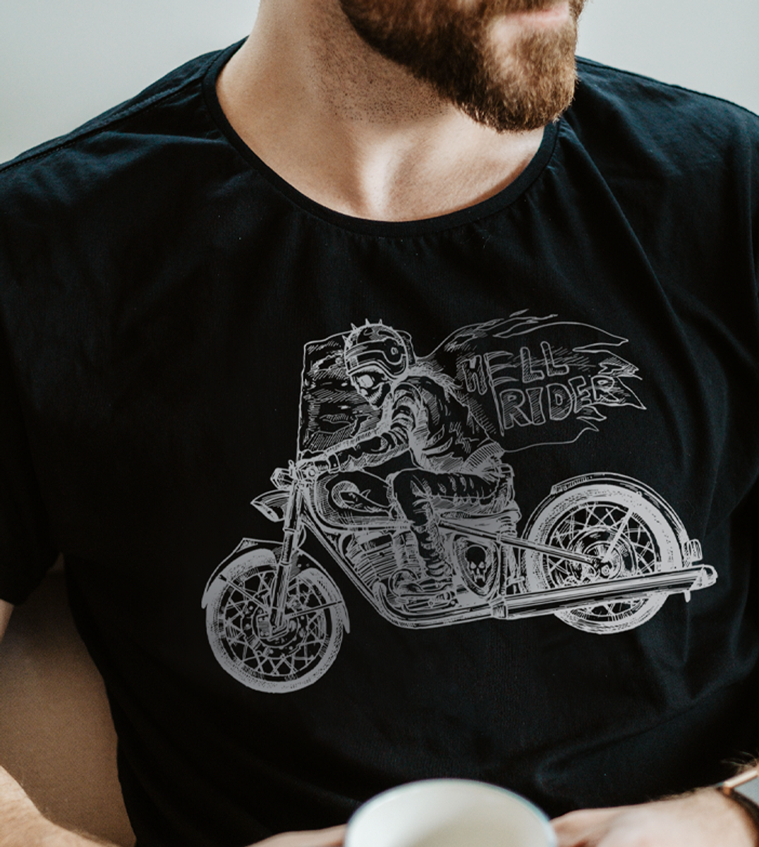 Nome do produto: Camiseta Motorcycle - Hell Rider