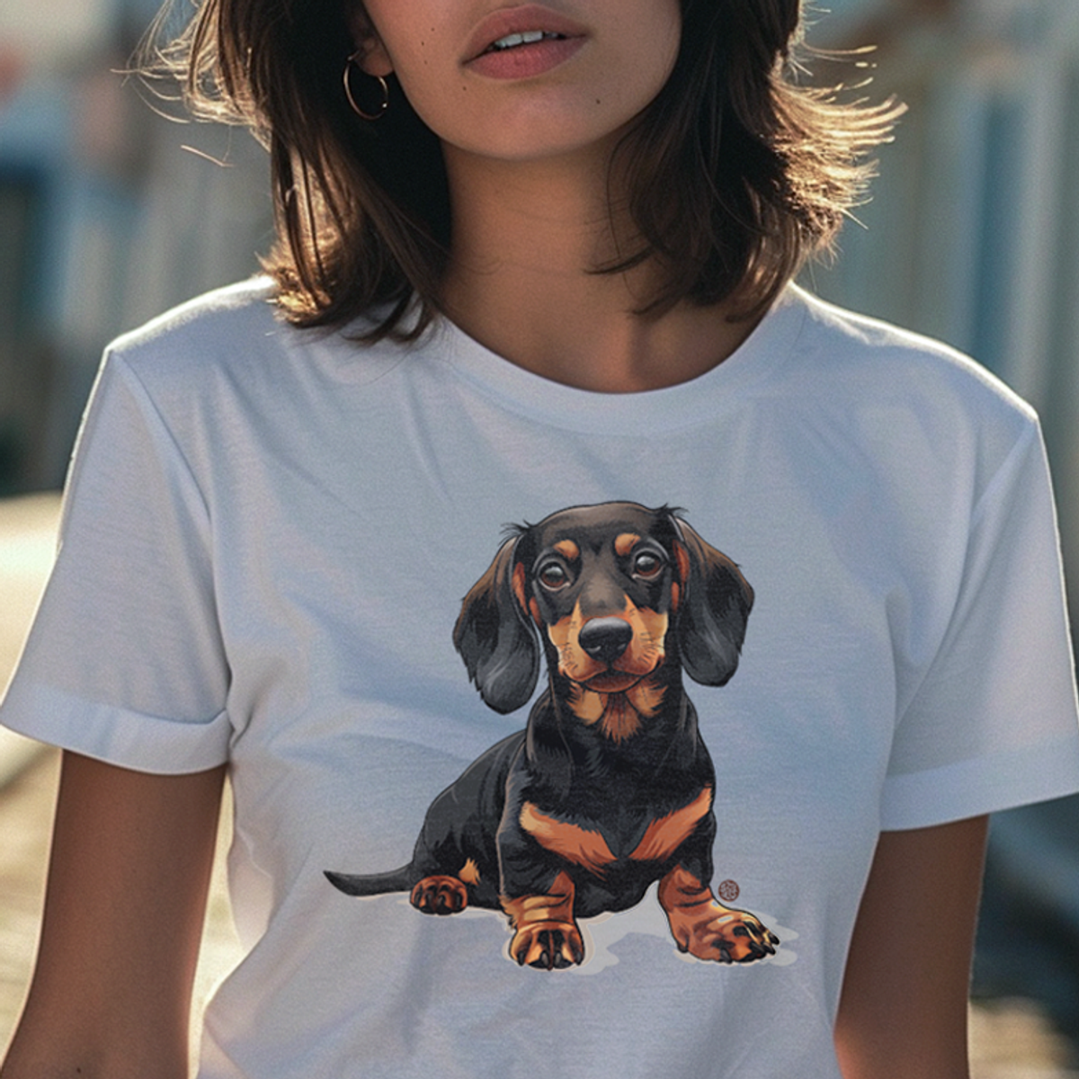 Nome do produto: Camiseta Baby Long Pets - Dachshund 