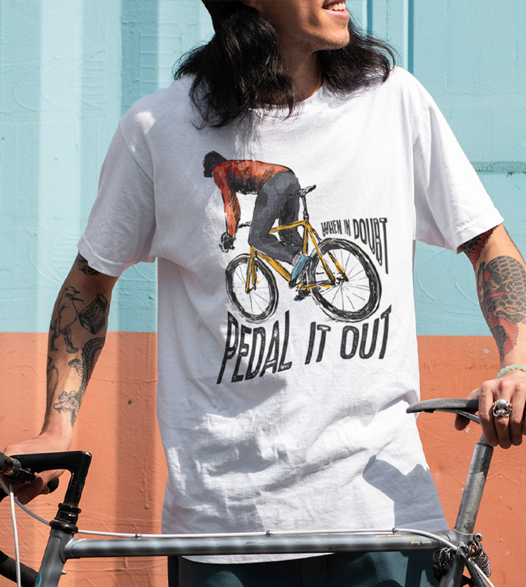 Nome do produto: Camiseta Bike - When in doubt pedal it out - Unisex