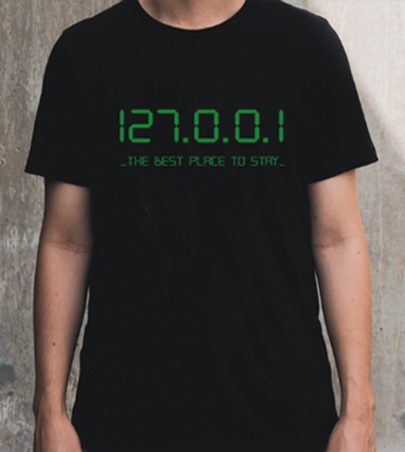 Camiseta 127.0.0.1 - Estampa Verde