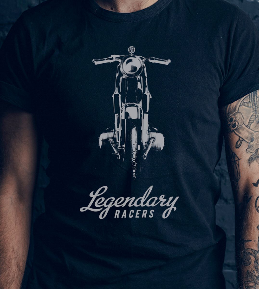 Nome do produto: Camiseta Motorcycles - Legendary Racers