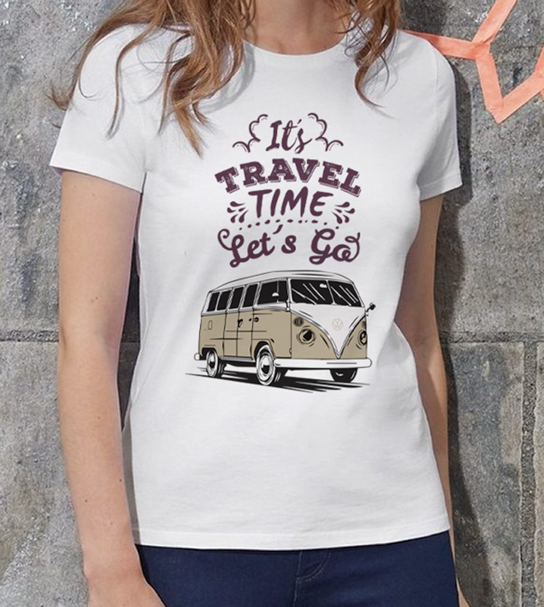 Nome do produto: Baby Look  Kombi - It\'s Travel time